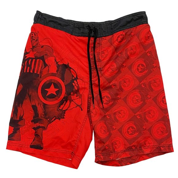 Marvel Other - Captain America Red Board Shorts